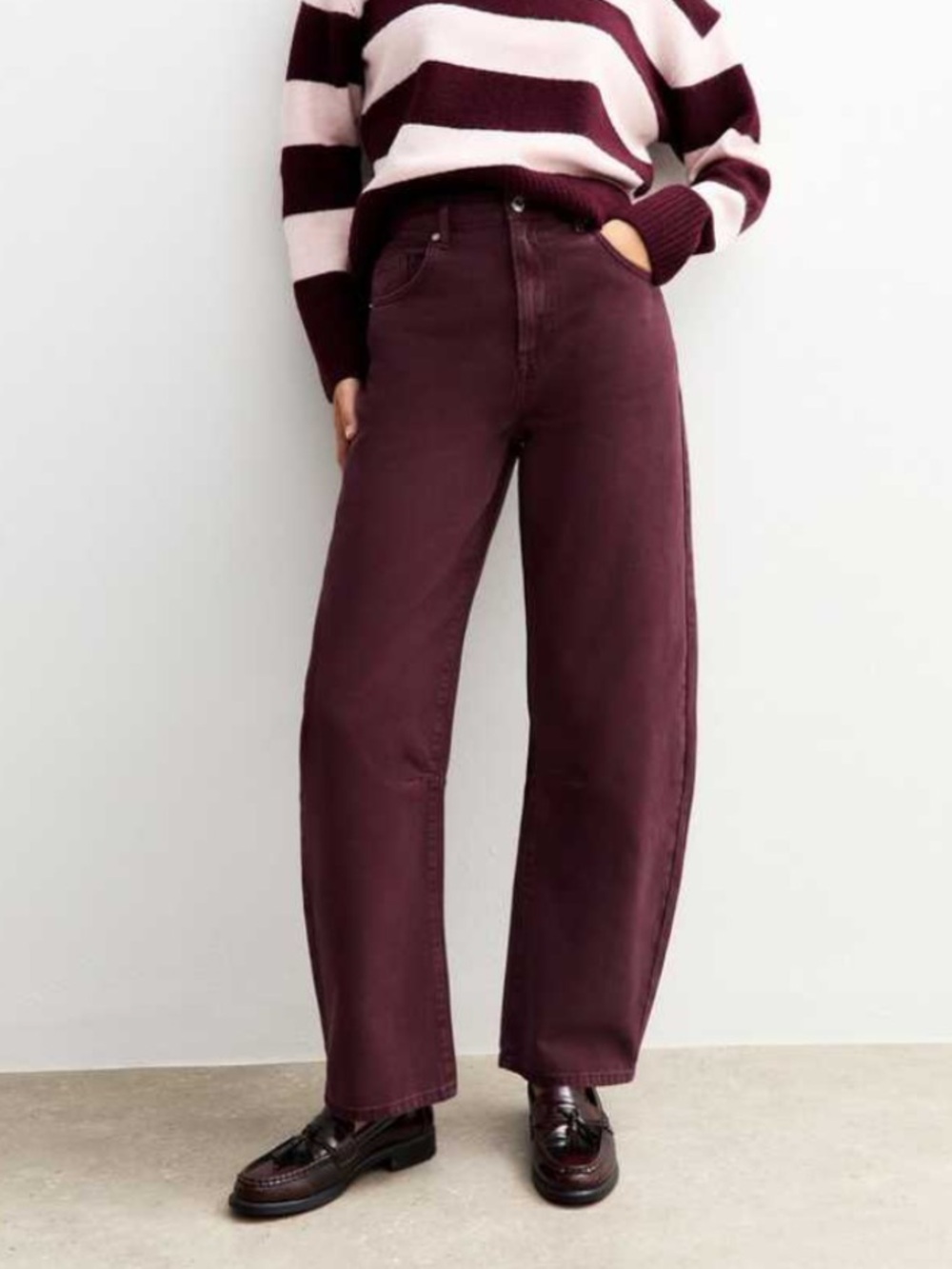 Levi’s OOAK Cinch Barrel Jeans Plum Eggplant Burgundy 27x31 NWOT Custom Dyed